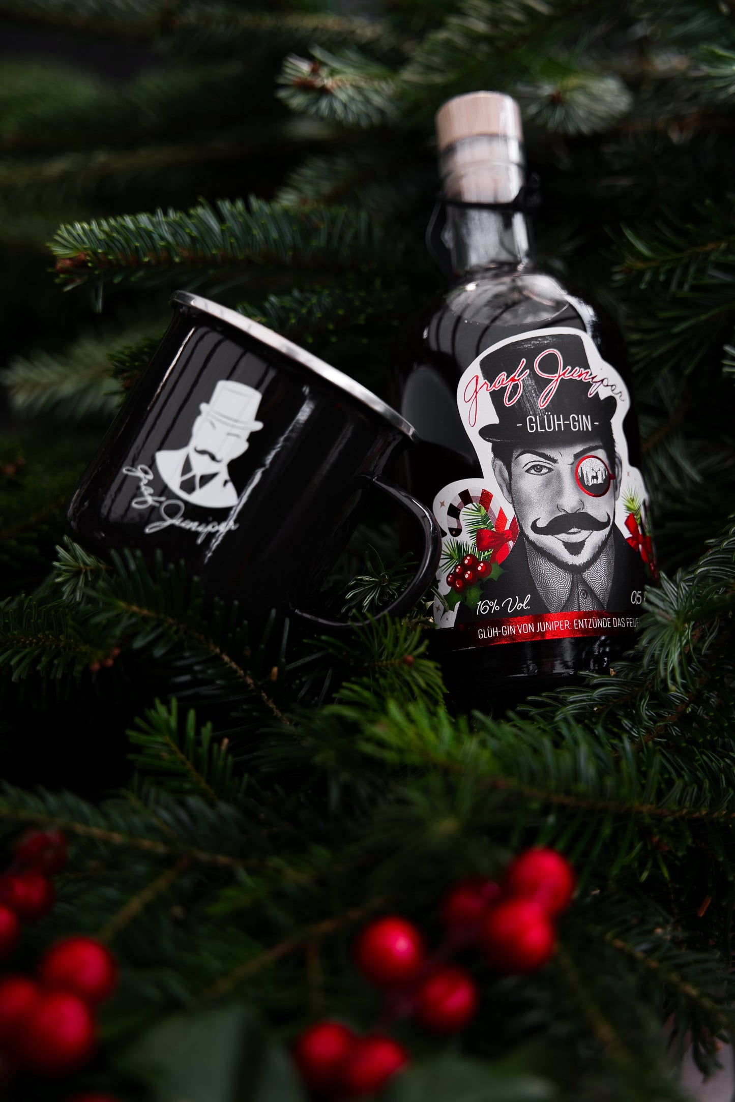 Emaille-Becher - Graf Juniper