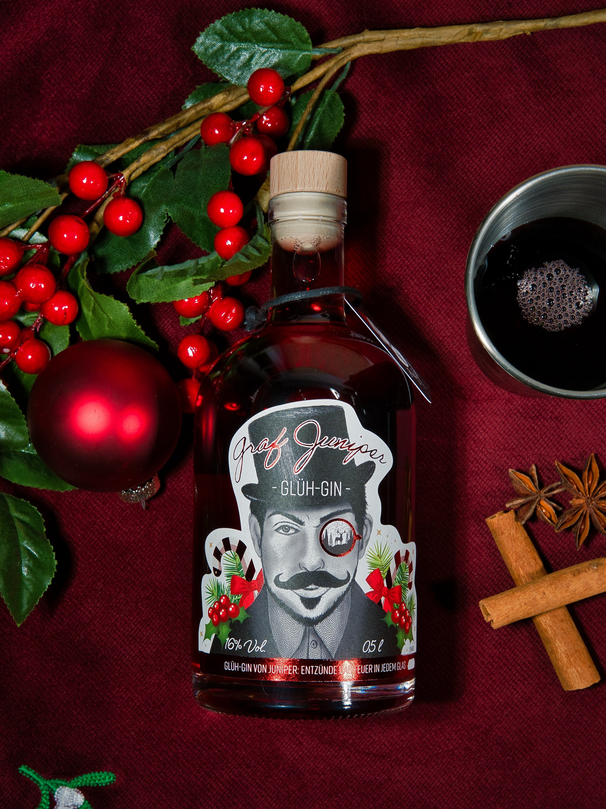 Glüh-Gin - 0,5L - 16% - Graf Juniper